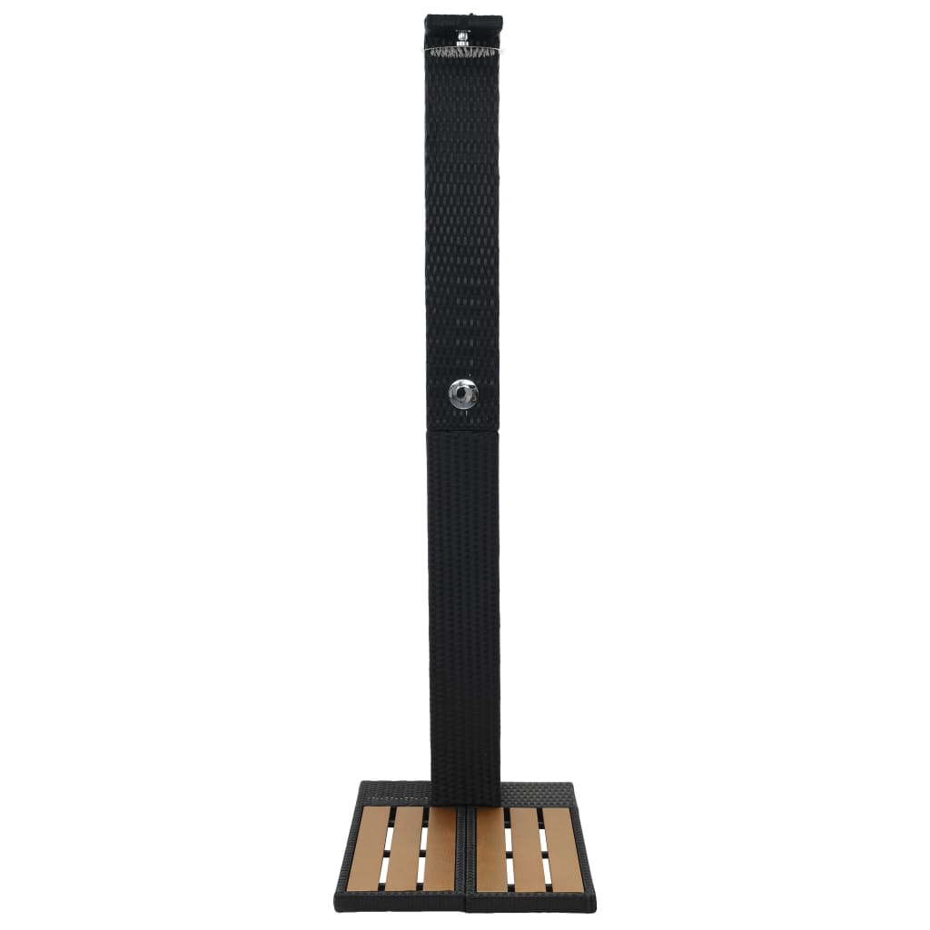 Duș de grădină, poliratan și WPC