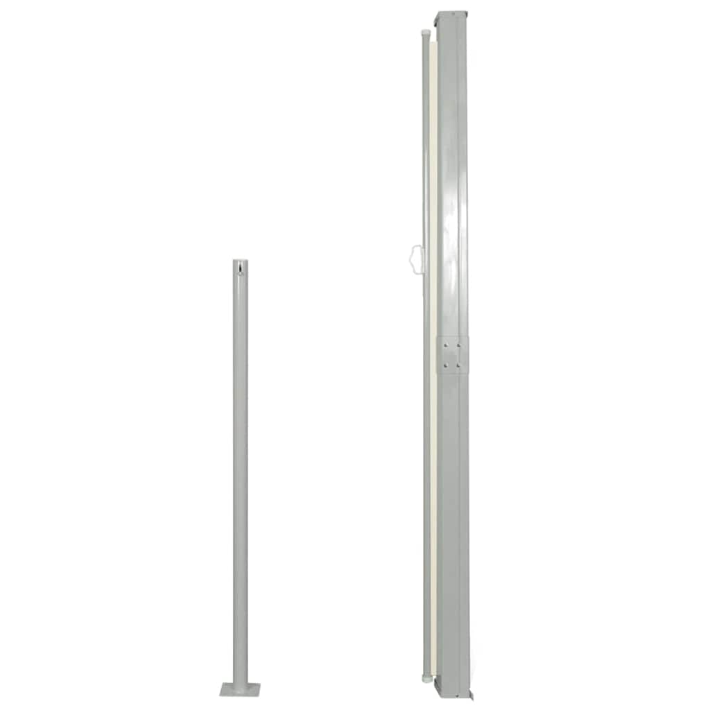 Copertină laterală retractabilă, crem, 160x500 cm