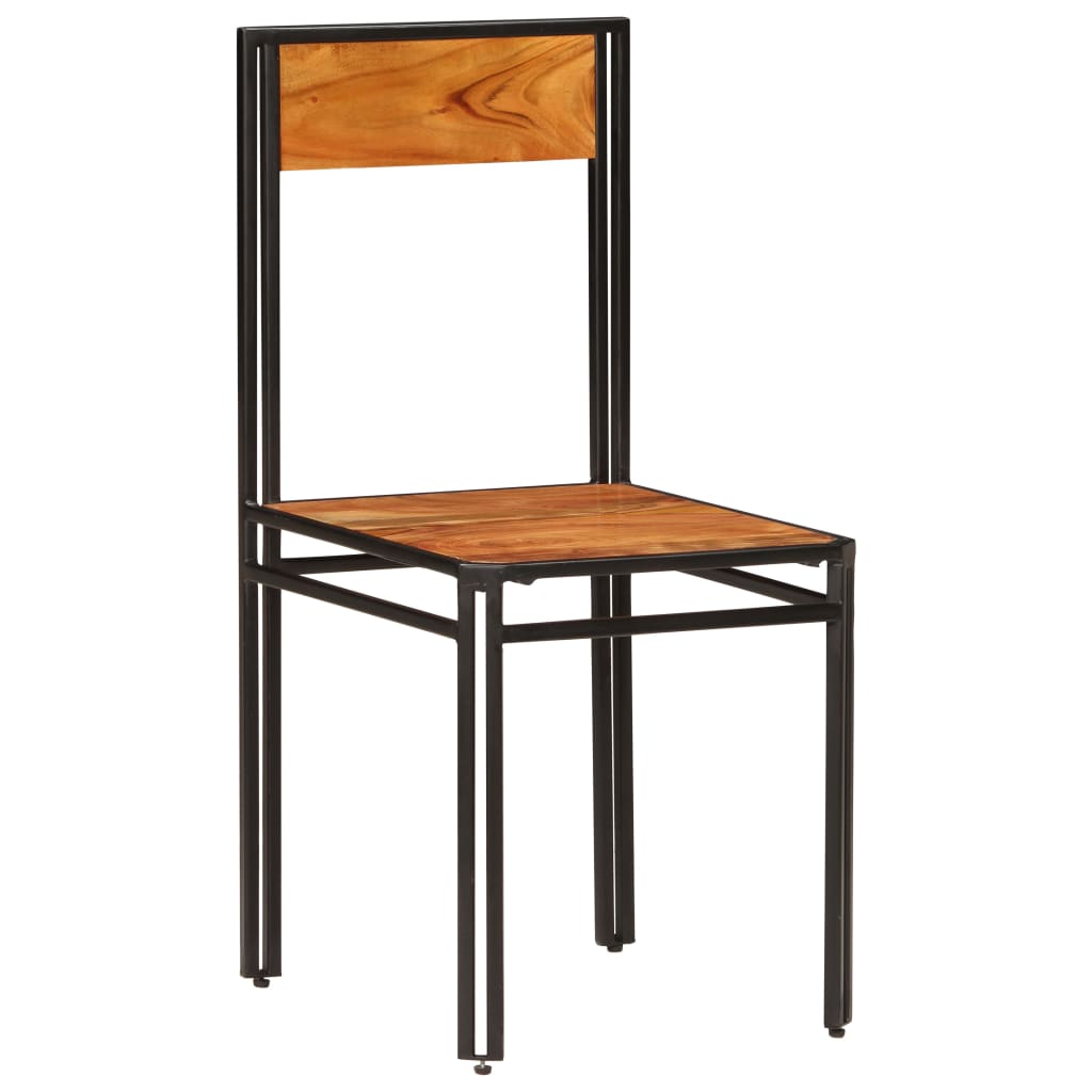 Scaune de bucătărie, 6 buc., lemn masiv de acacia