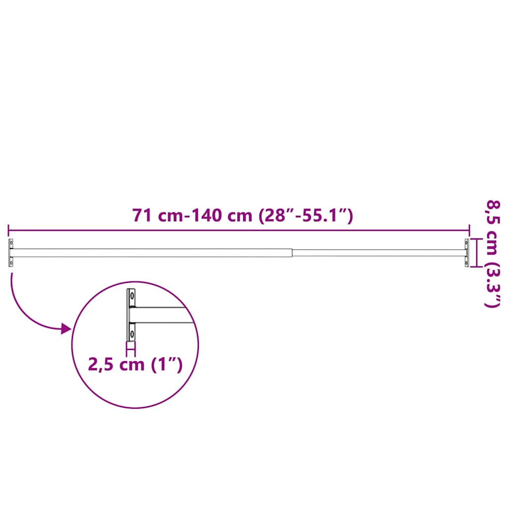 Bare de siguranță fereastră reglabile, 3 buc., 710-1200 mm