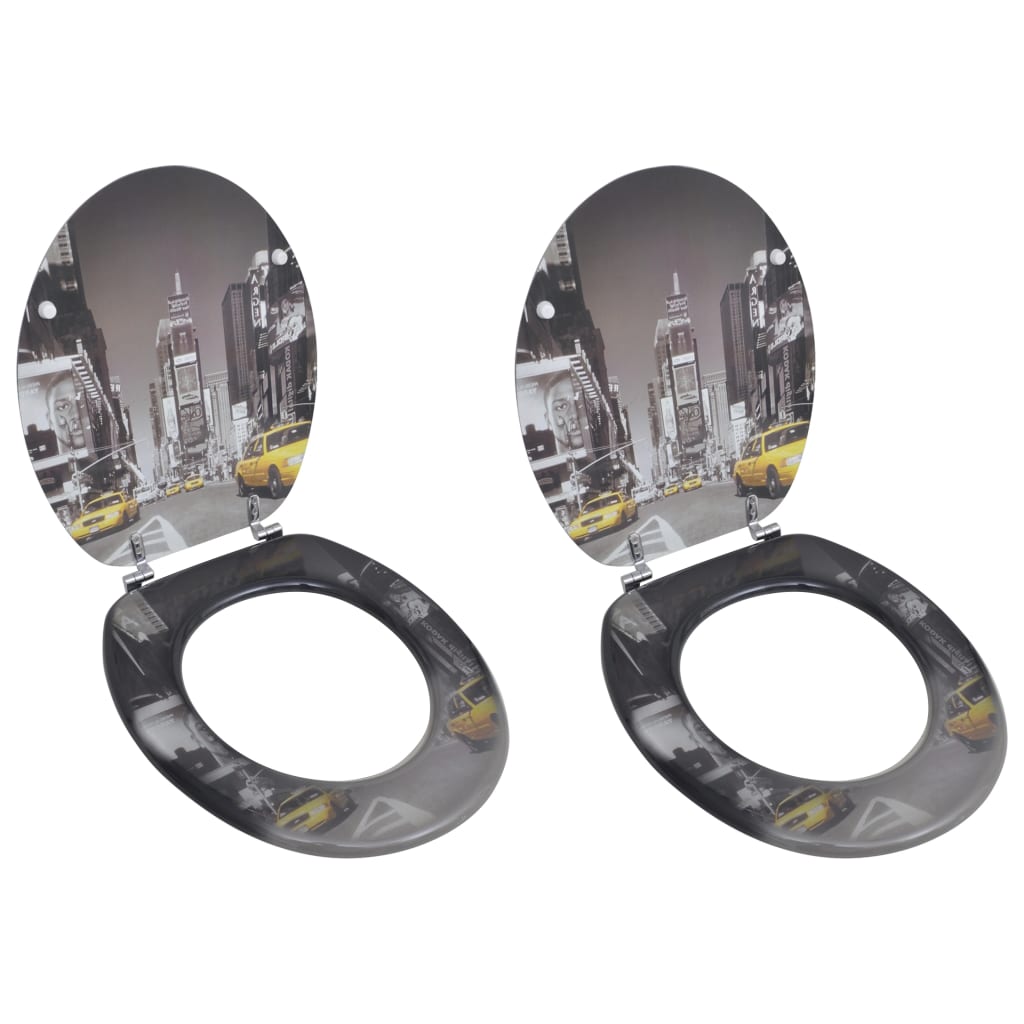 Capace WC, 2 buc., MDF, model New York