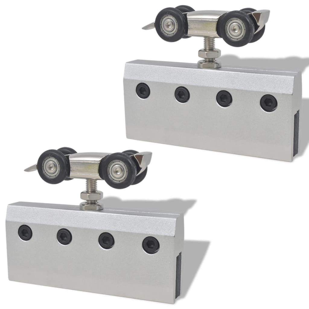 Ușă glisantă, argintiu,178 cm, sticlă și aluminiu