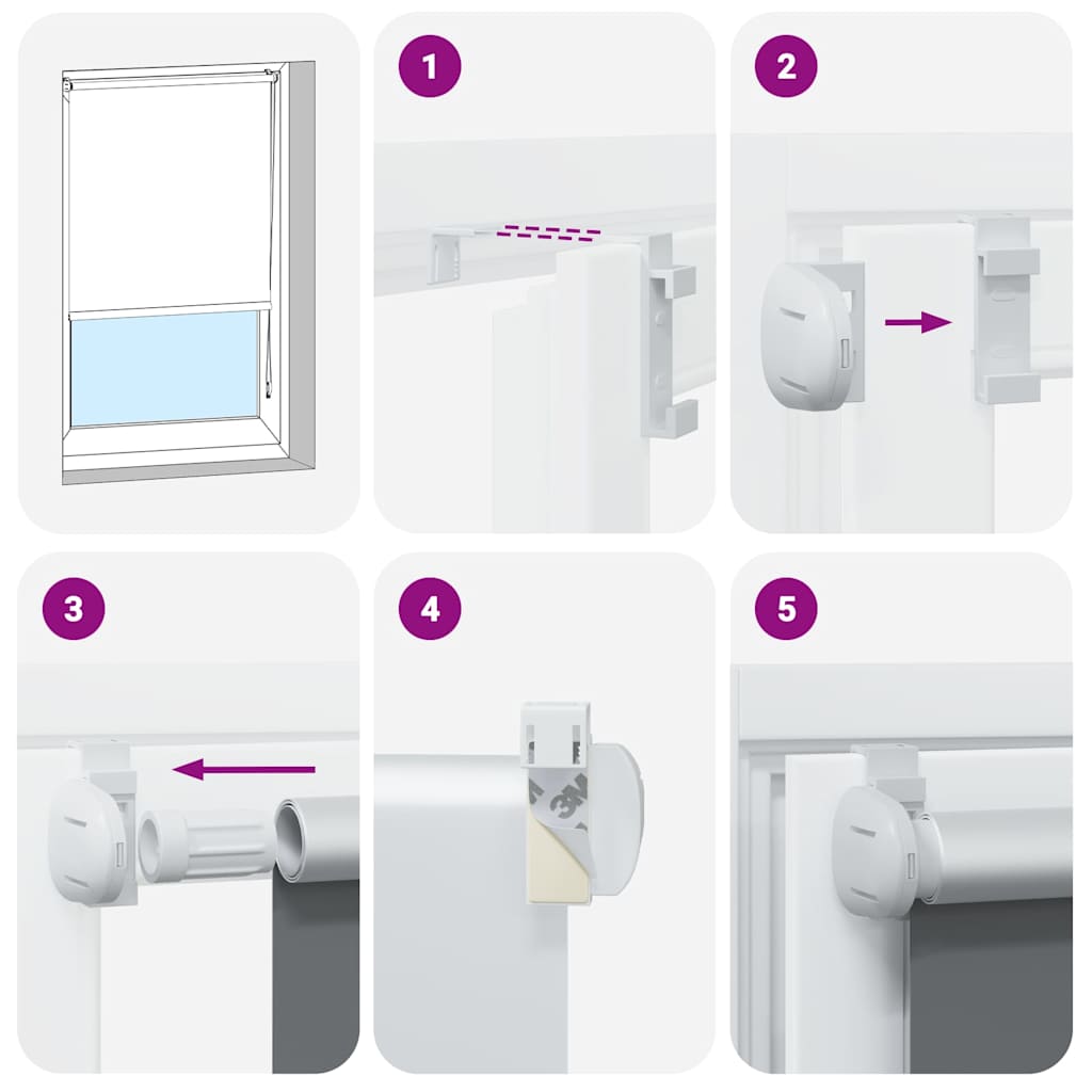 Jaluzea rulabilă opacă, 140 x 175 cm, bleumarin