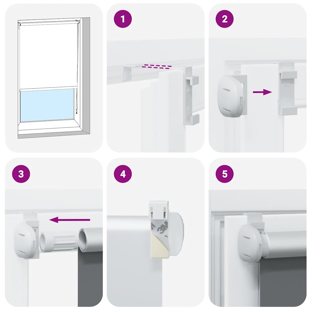 Jaluzea opacă rulabilă, 140 x 230 cm, ivoar