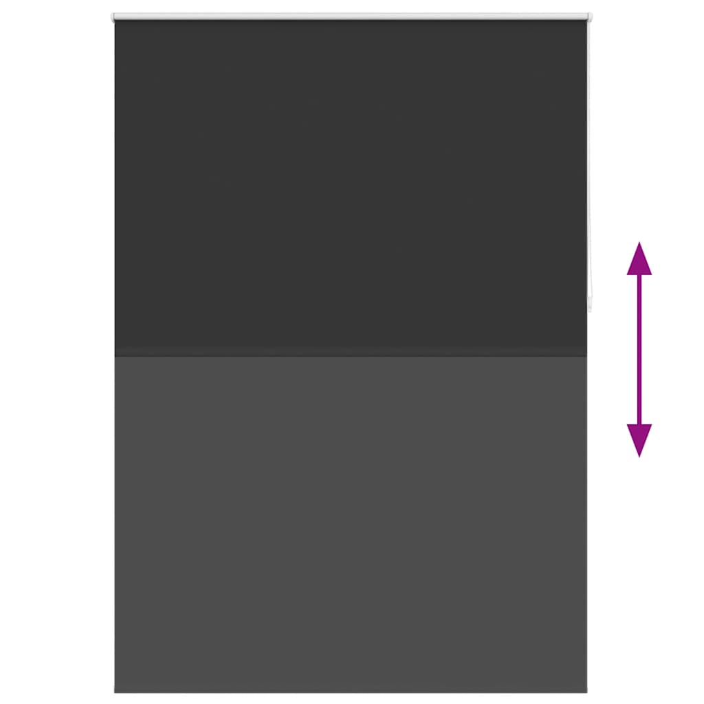 Jaluzea opacă rulabilă, 140 x 230 cm, negru