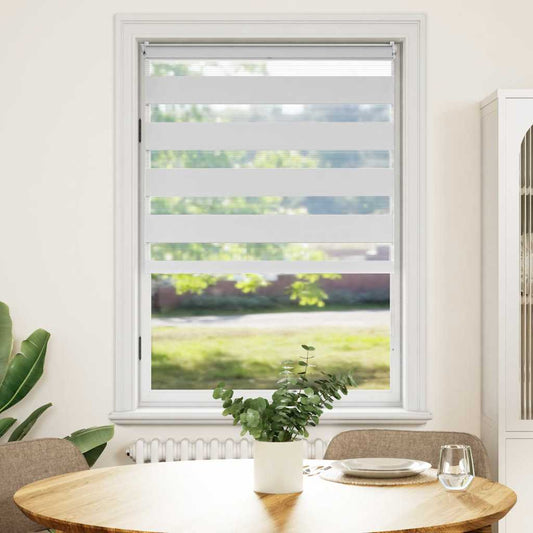 Jaluzea tip zebra, 100 x 175 cm, alb