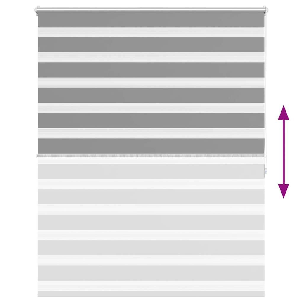 Jaluzea tip zebră, 120 x 175 cm, gri