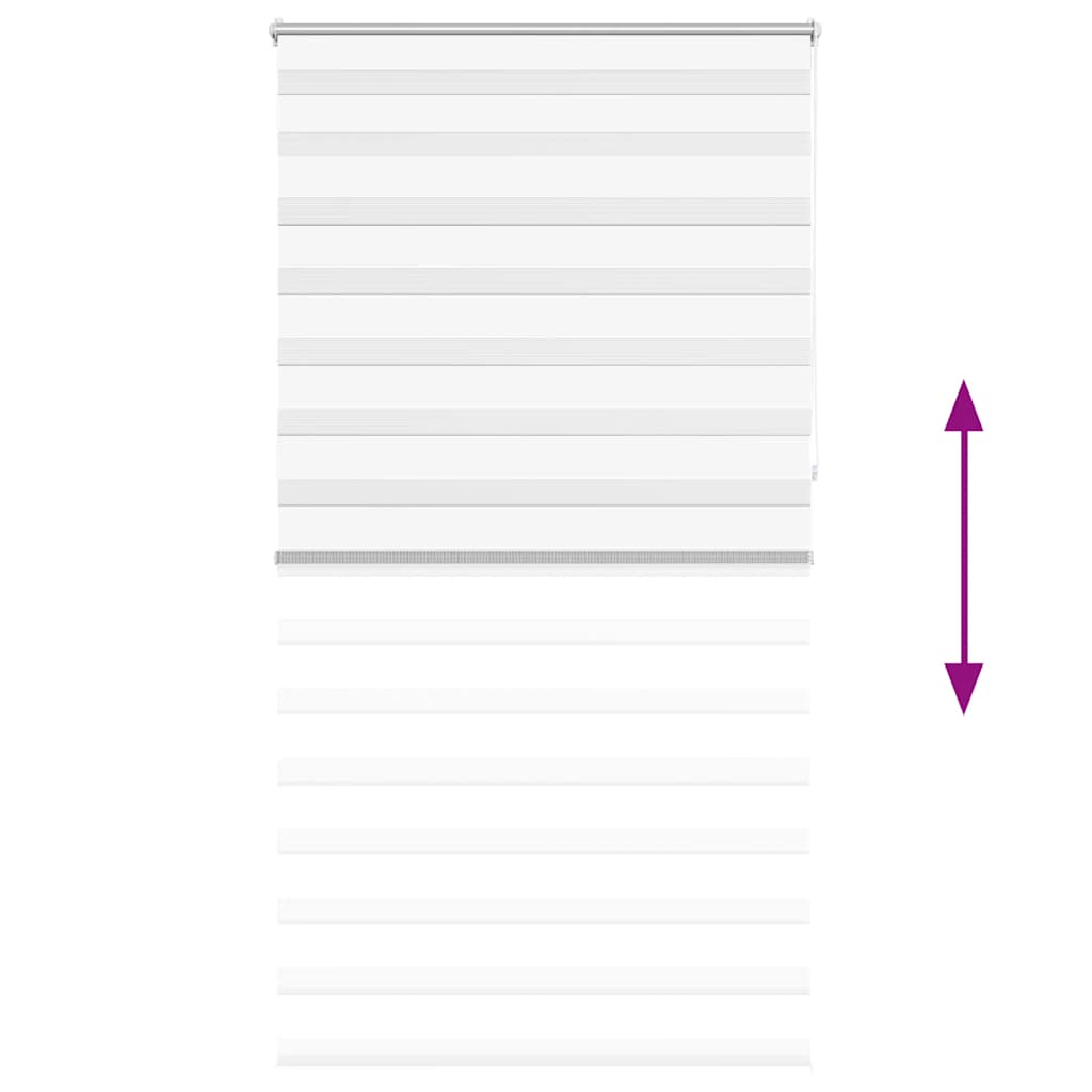 Jaluzea tip zebra, 120 x 230 cm, alb