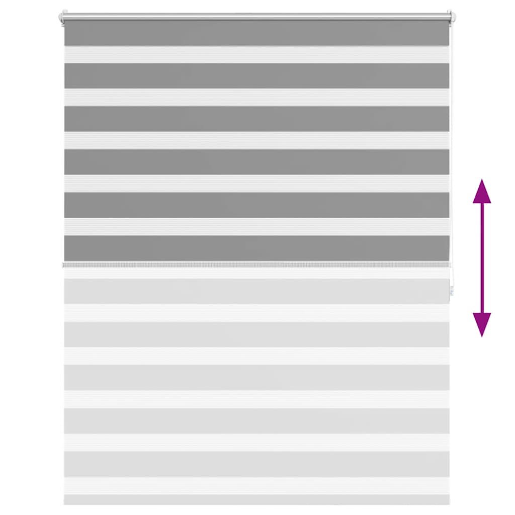 Jaluzea tip zebră, 140 x 175 cm, gri