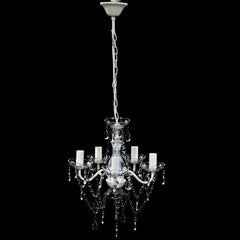 Candelabru, 5 becuri, transparent