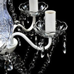 Candelabru, 5 becuri, transparent