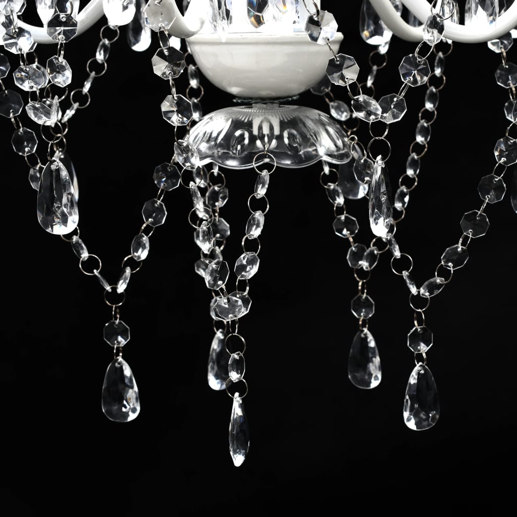 Candelabru, 5 becuri, transparent