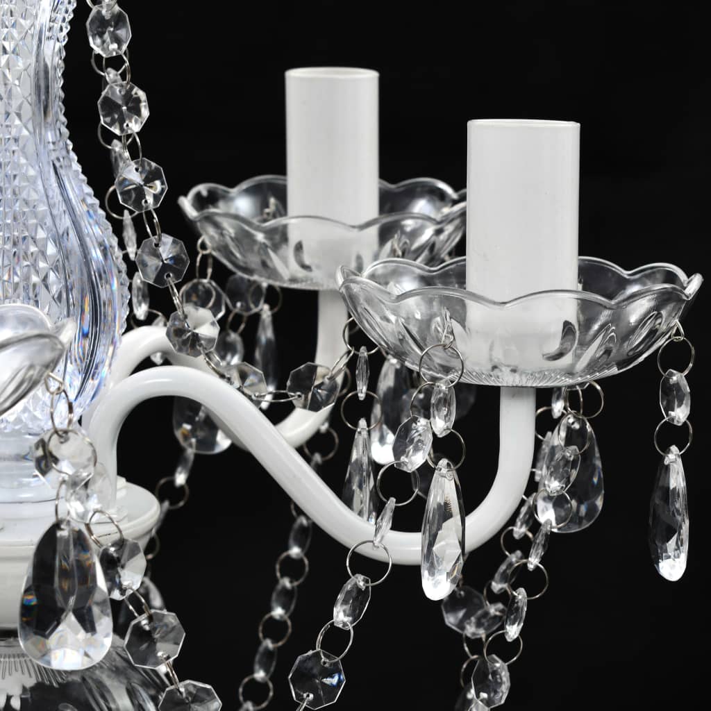 Candelabru, 5 becuri, transparent