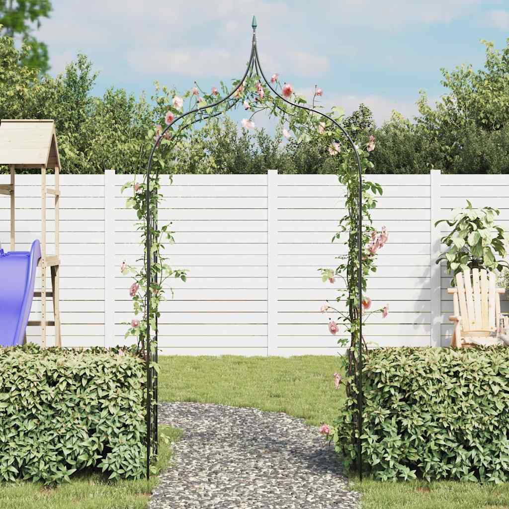 Arcadă de grădină plante cățărătoare vârf ascuţit verde închis