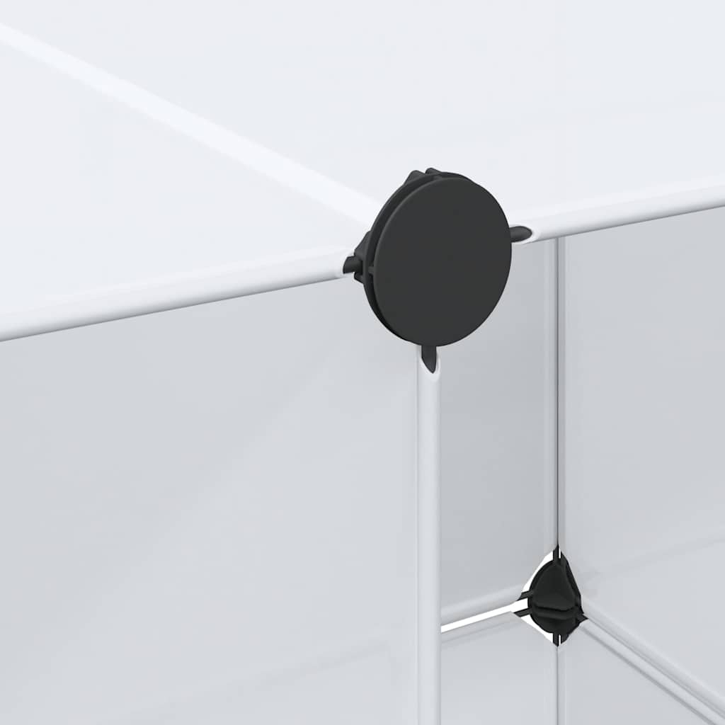 Dulap modular cu 9 compartimente, 109x36,5x143 cm, alb