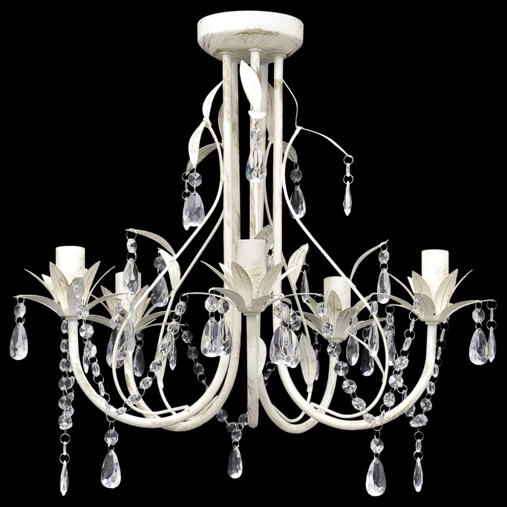 Lampă de plafon suspendată, candelabru cristal, elegant, 5 becuri