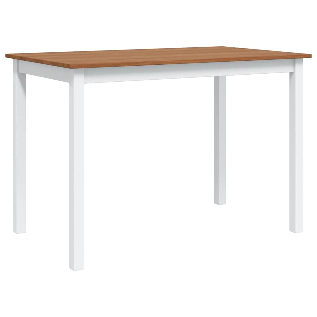 Set mobilier de bucătărie, 5 piese, maro și alb