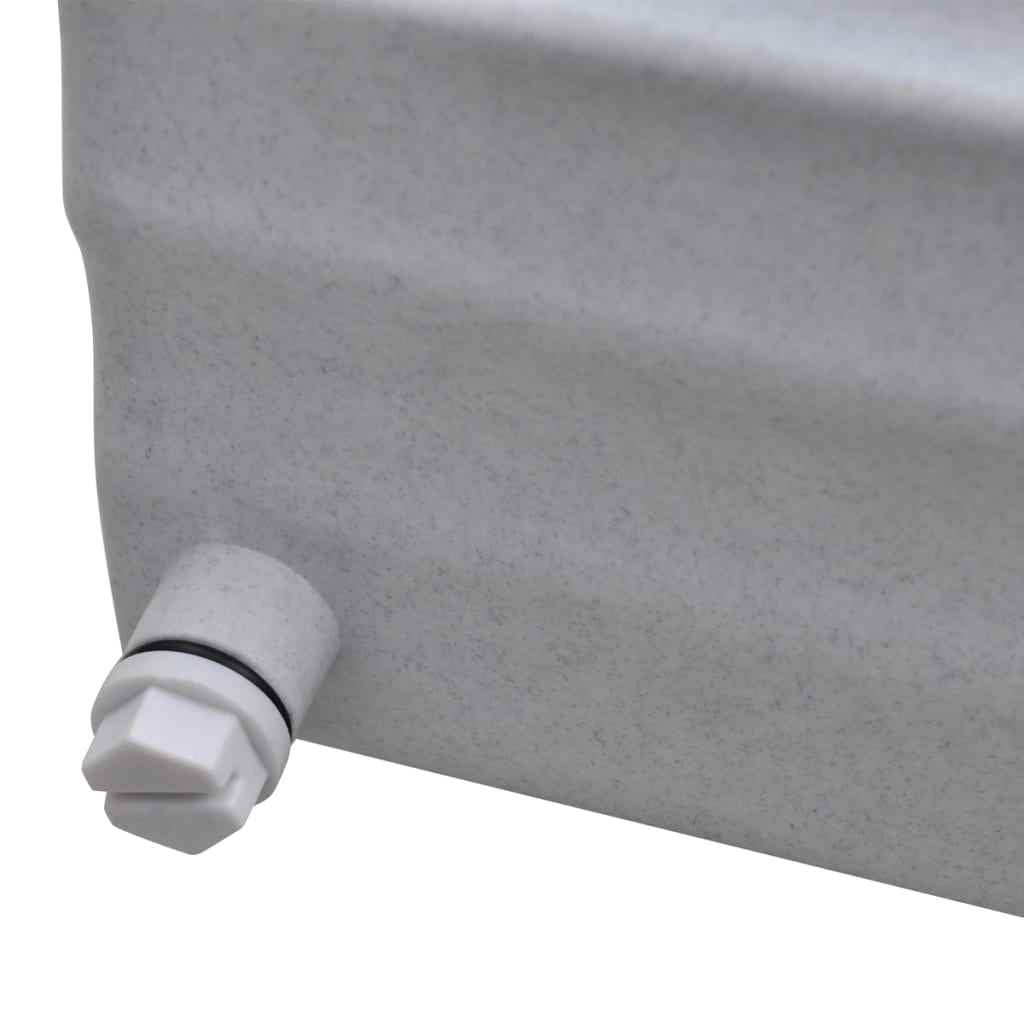 Fântână cascadă pentru piscină cu LED-uri