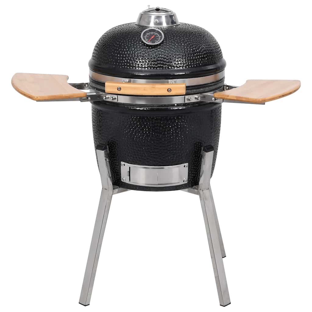 Grătar cu afumătoare Kamado, 33 cm, ceramică