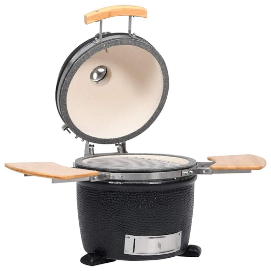 Kamado Grătar cu afumătoare din ceramică 33 cm