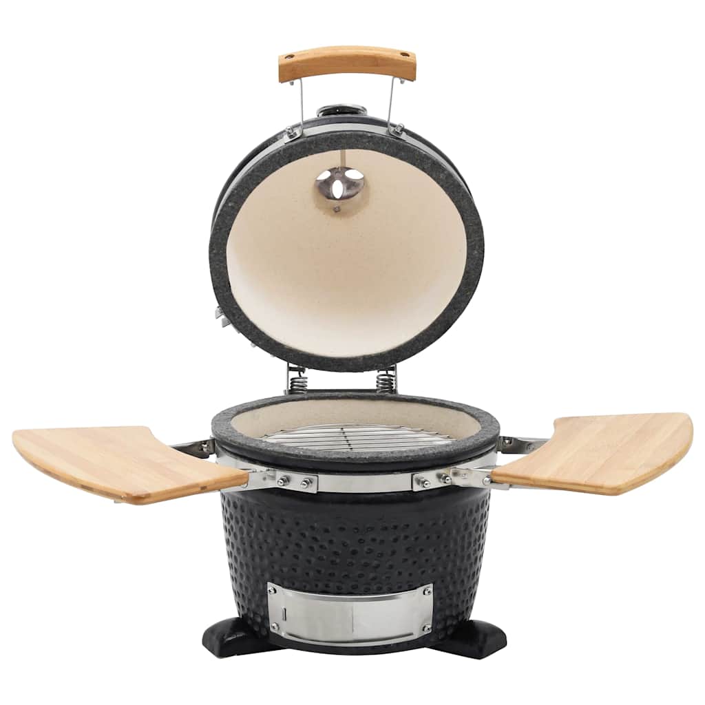 Kamado Grătar cu afumătoare din ceramică 33 cm