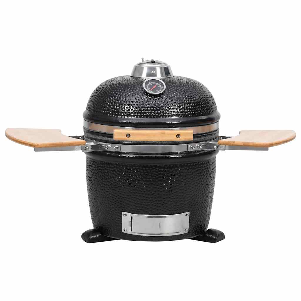 Kamado Grătar cu afumătoare din ceramică 33 cm