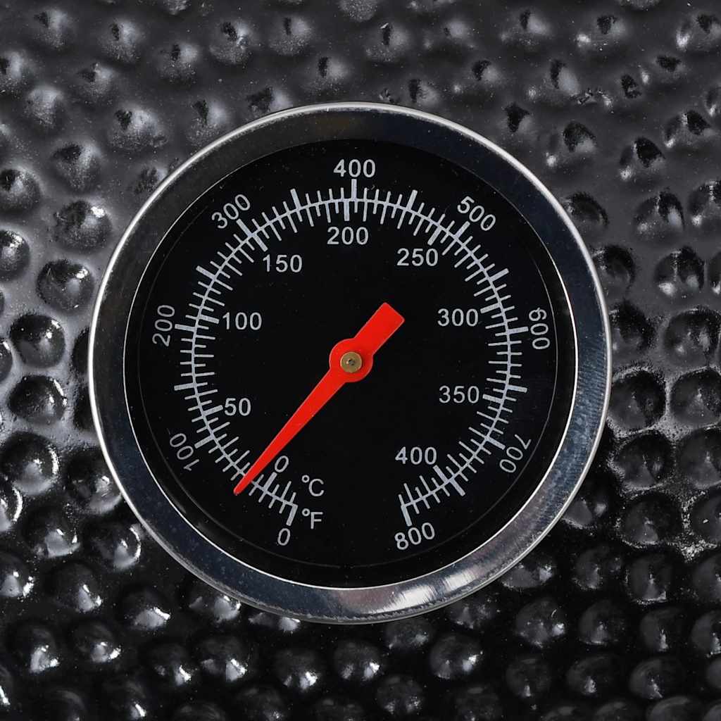 Kamado Grătar cu afumătoare din ceramică 33 cm