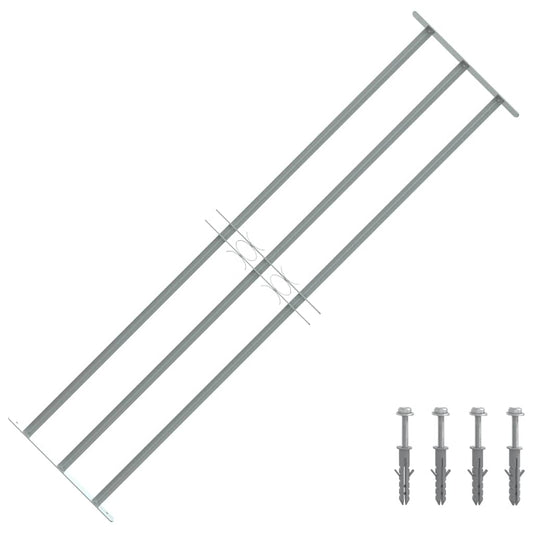 Grilaj de siguranță pentru ferestre cu 3 bare transversale 1000-1500mm