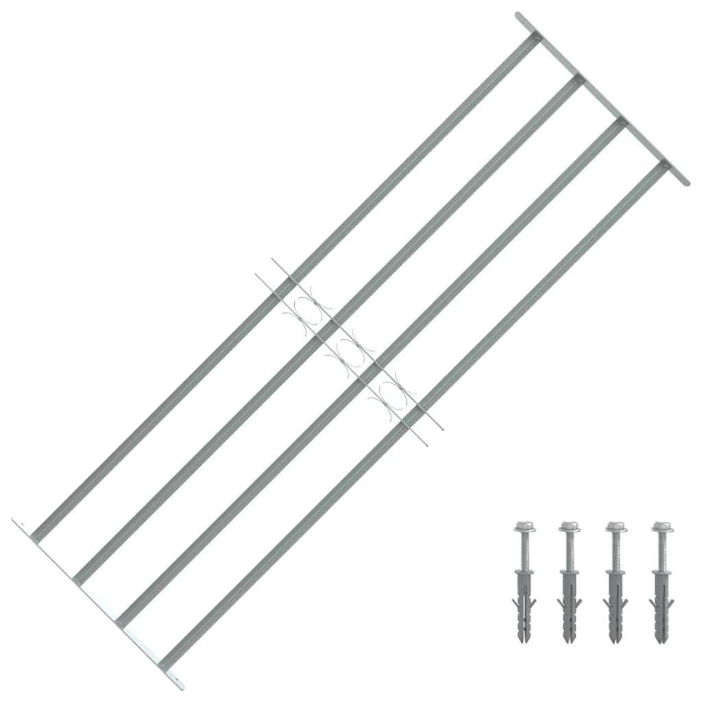 Grilaj de siguranță pentru ferestre cu 4 bare transversale 1000-1500mm