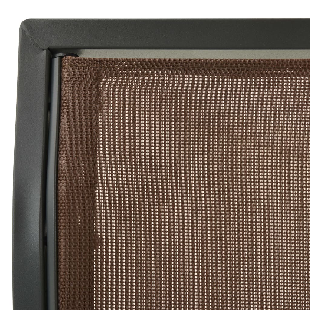 Balansoar de grădină cu copertină, cafeniu