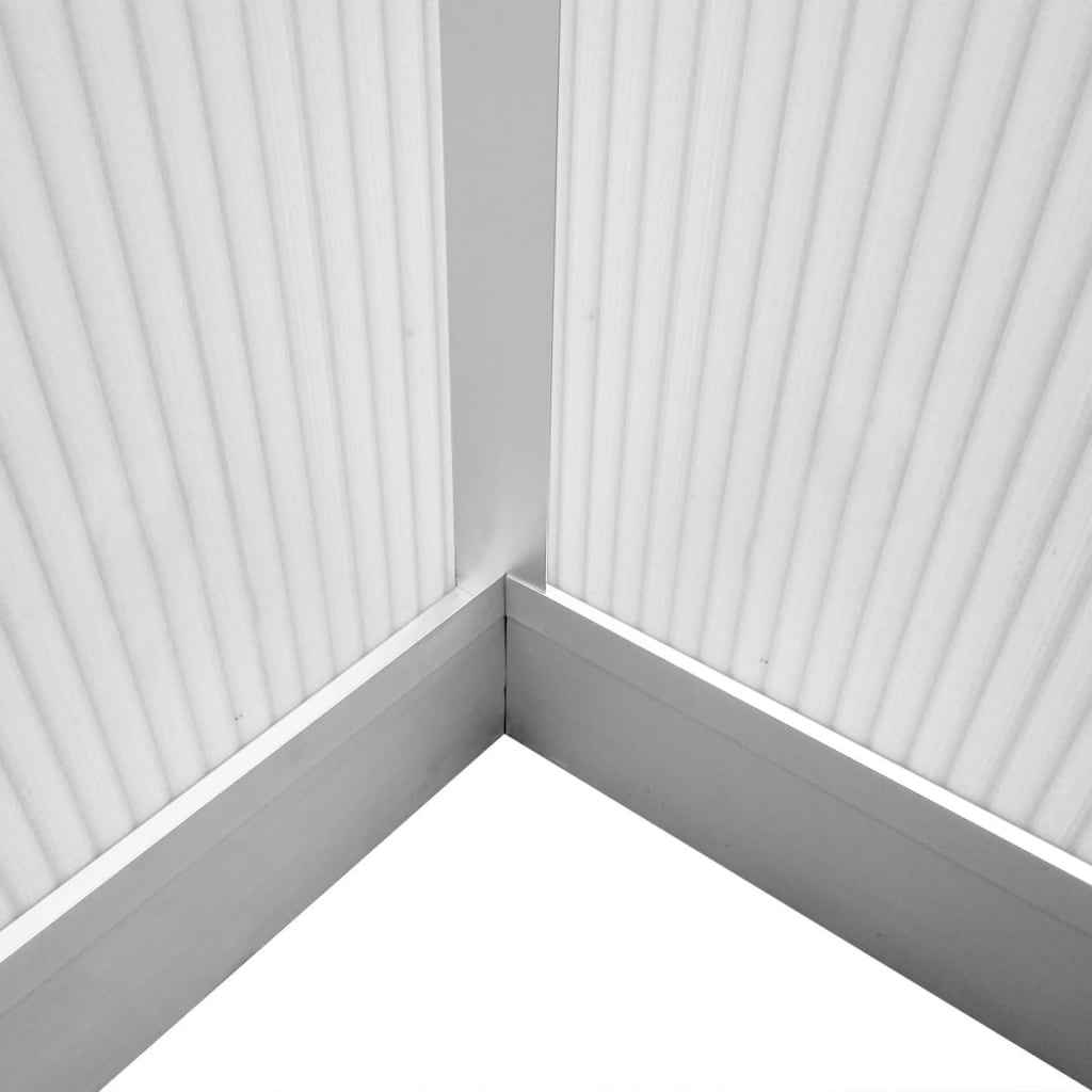 Seră din aluminiu ranforsat cu cadru la bază, 4,6 m²