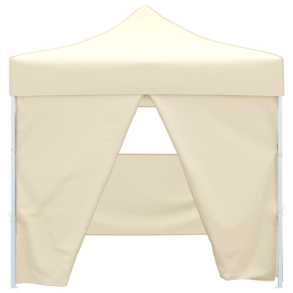41464 vidaXL Cream Foldable Tent 3 x 3 m with 4 Walls