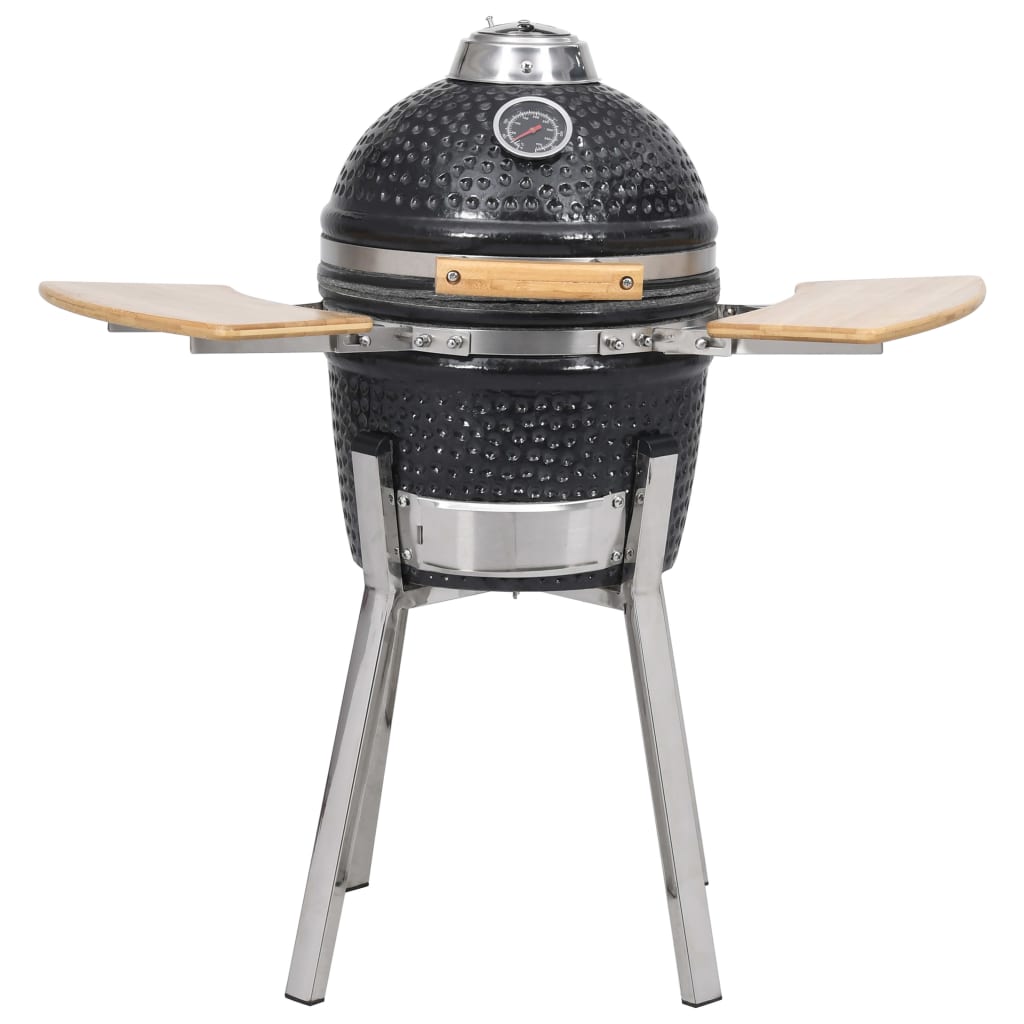 Grătar Kamado cu afumătoare din ceramică 81 cm