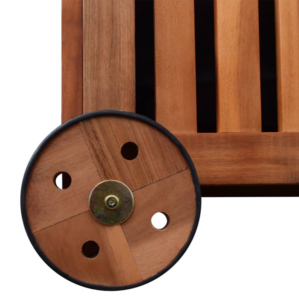 Ladă de depozitare de grădină, 118 x 52 x 58 cm, lemn