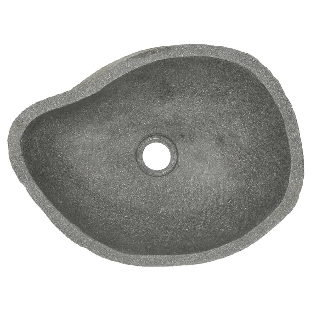 Chiuvetă din piatră de râu, (37-46)x(29-36) cm, oval