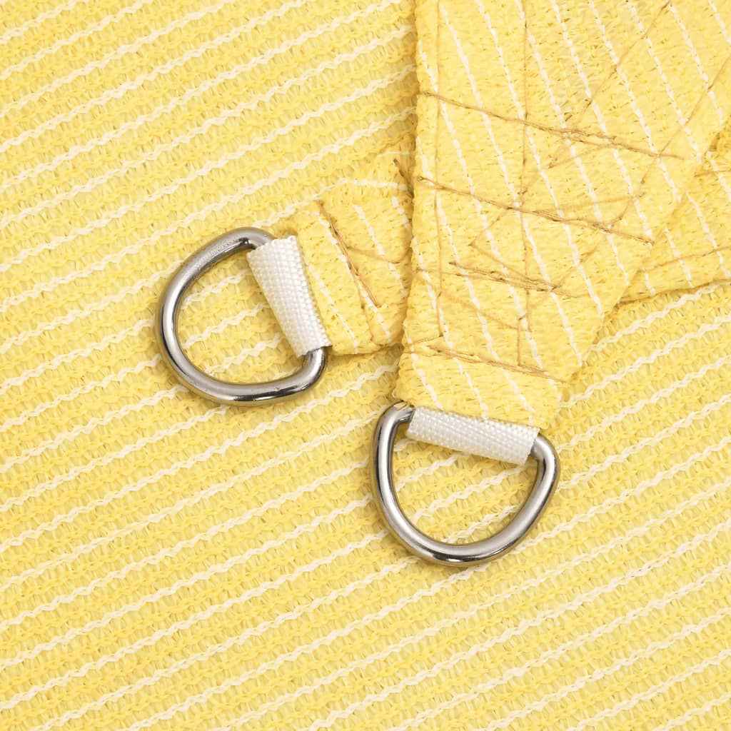 Pânză parasolar din HDPE pătrată, 3,6 x 3,6 m, bej