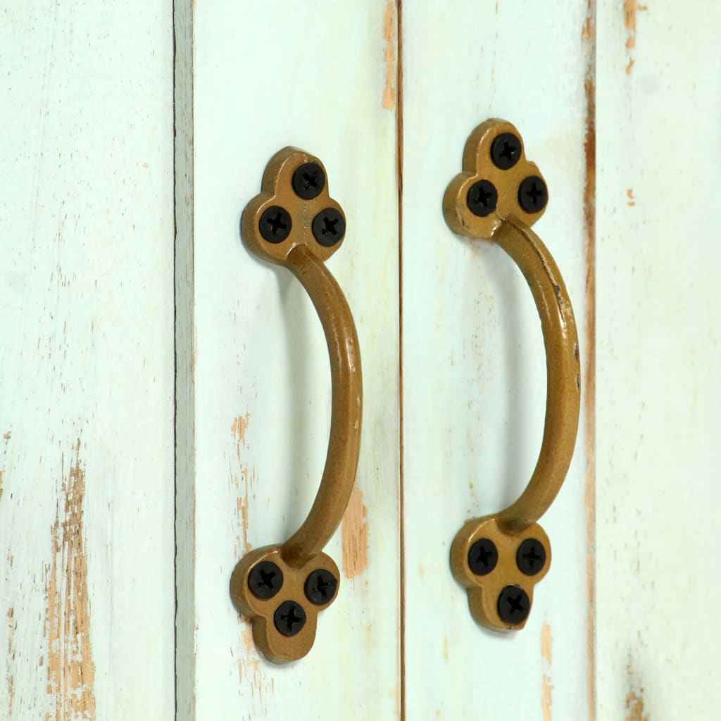 Servantă, albastru deschis, 110x35x70 cm, lemn masiv de mango