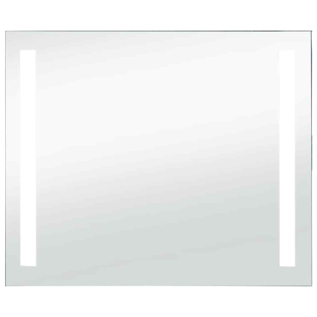 Oglindă cu LED de perete pentru baie, 80 x 60 cm