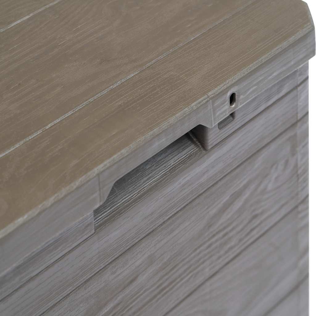 Ladă de depozitare pentru grădină, maro, 90 L