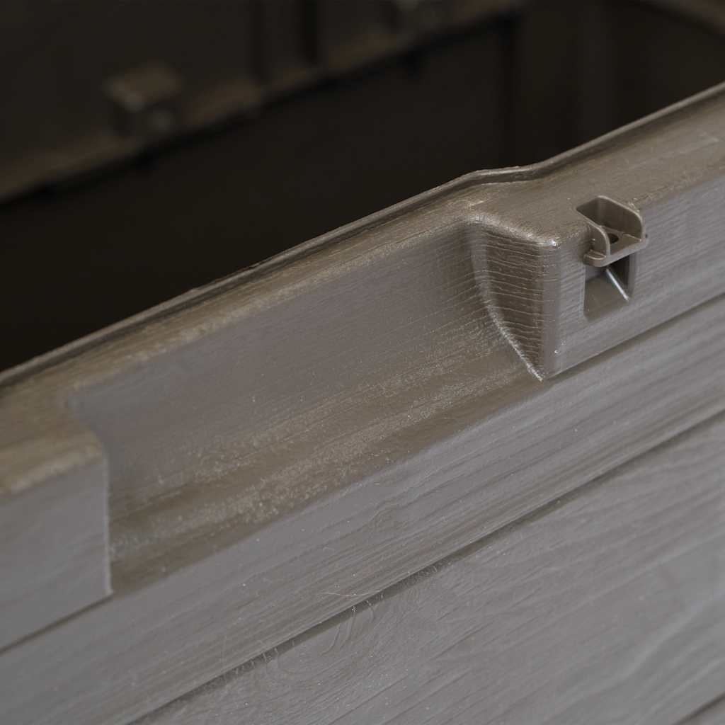 Ladă de depozitare pentru grădină, maro, 280 L