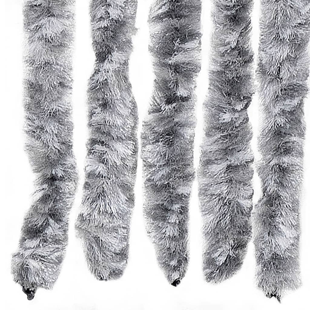 Perdea pentru insecte, alb și gri, 100x220 cm, Chenille