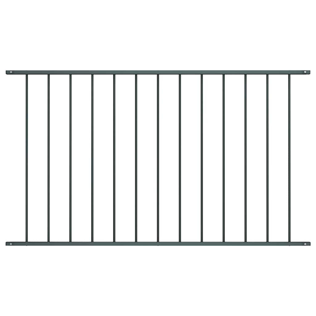 Panou de gard din oțel vopsit în câmp electrostatic 1,63x1 m antracit