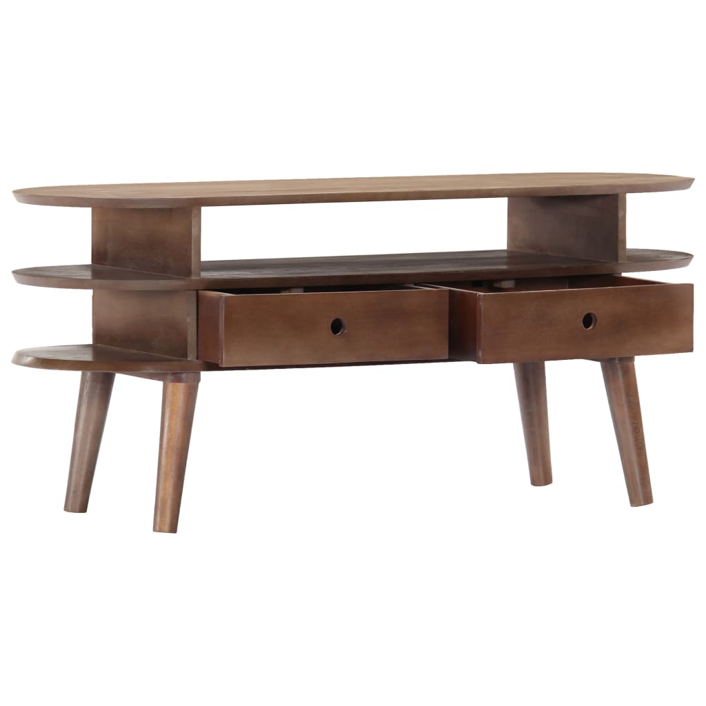 Comodă TV, 110x35x50 cm, lemn masiv de acacia