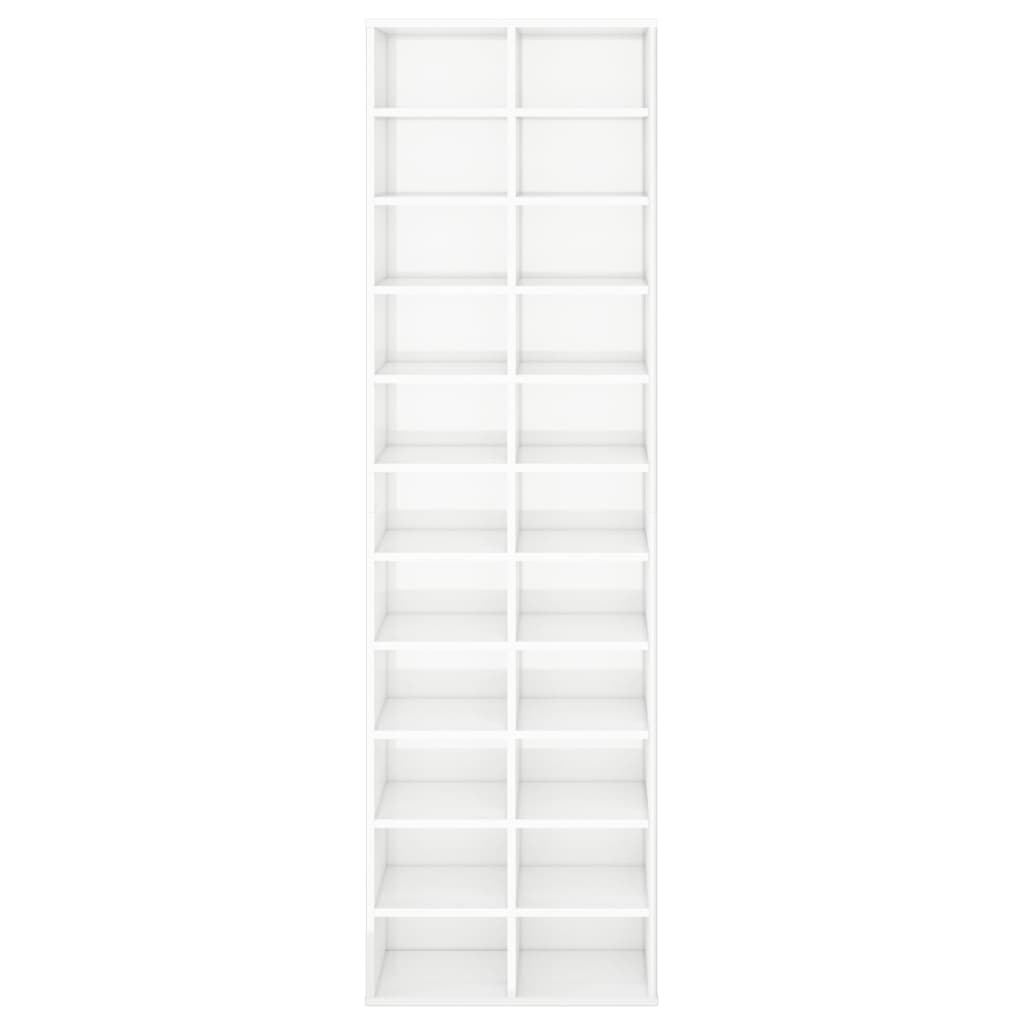 Pantofar, alb extralucios, 54x34x183 cm, PAL