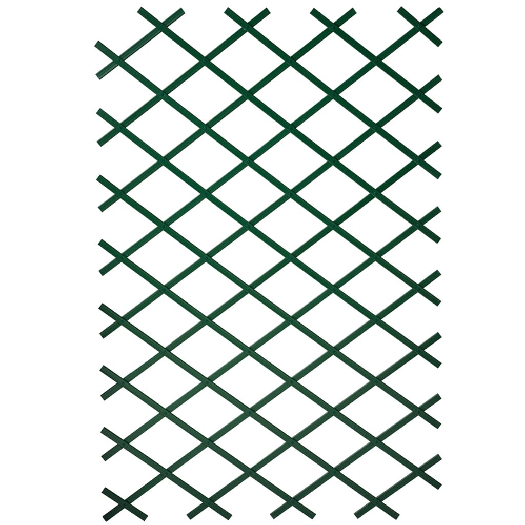 Spaliere de grădină, 2 buc., verde, 100 x 200 cm, PVC