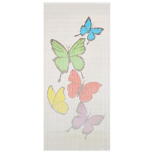 Perdea de ușă pentru insecte, 90 x 200 cm, bambus