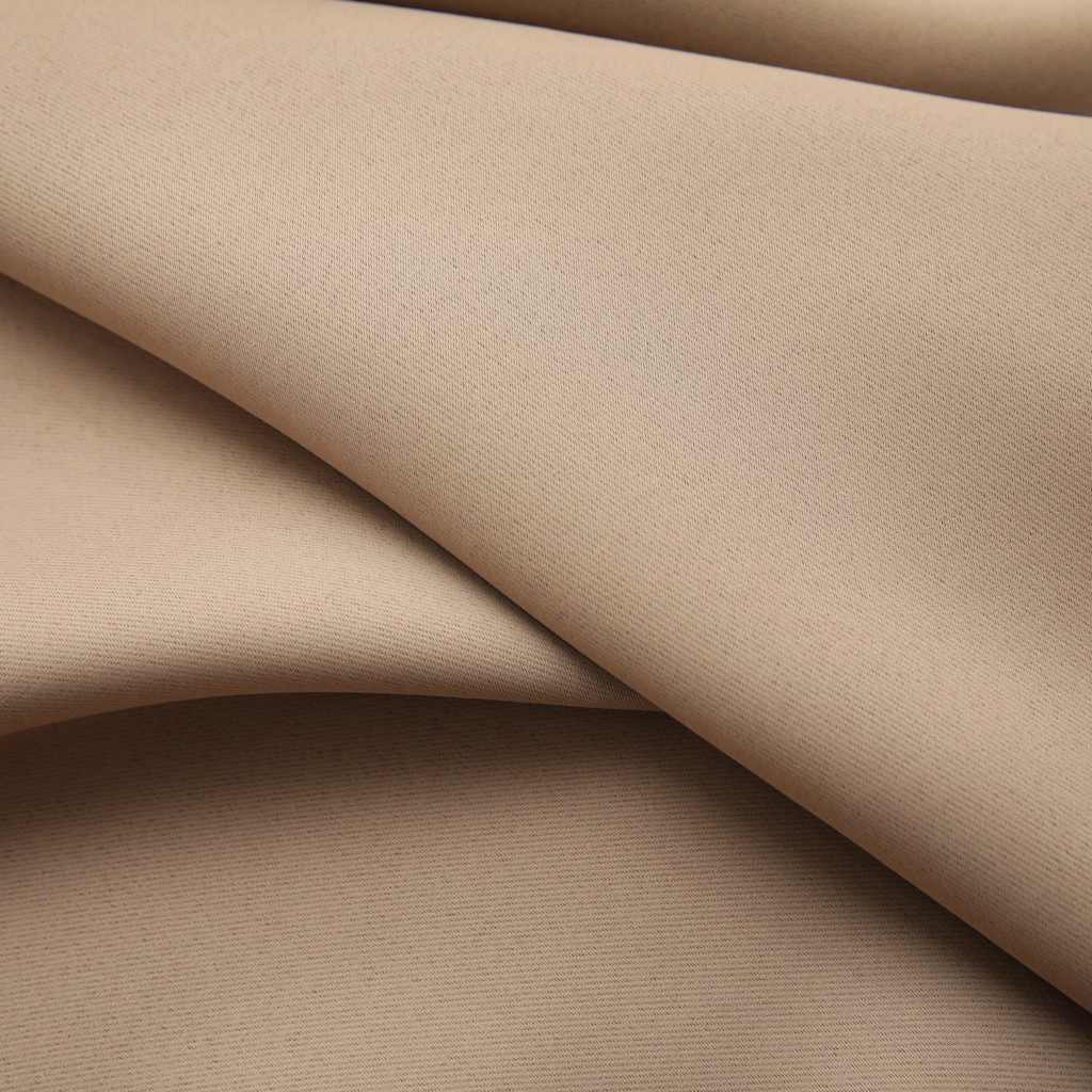 Draperii opace, 2 buc., gri taupe, 140 x 245 cm, cu cârlige