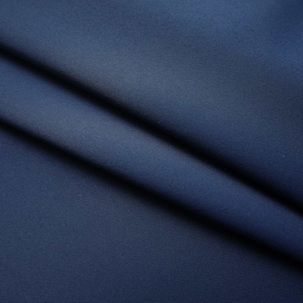 Draperii opace cu cârlige, 2 buc., albastru, 140 x 245 cm