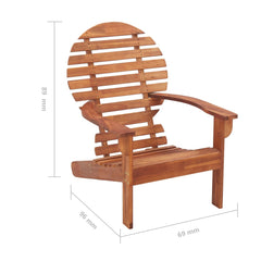 Scaun Adirondack, lemn masiv de acacia