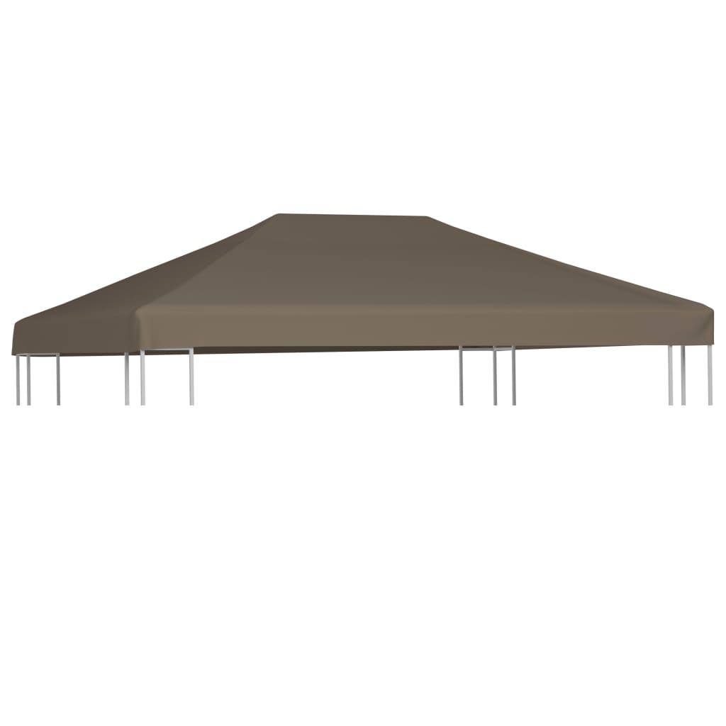 Acoperiș pentru pavilion, 3 x 3 m, gri taupe, 310 g/m²